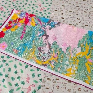 Hermès 90cm Silk Scarf "L'Arbre de Vie" Pink & Green